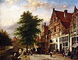 Johannes Franciscus Spohler Zuiderhavendijk In Enkhuizen painting